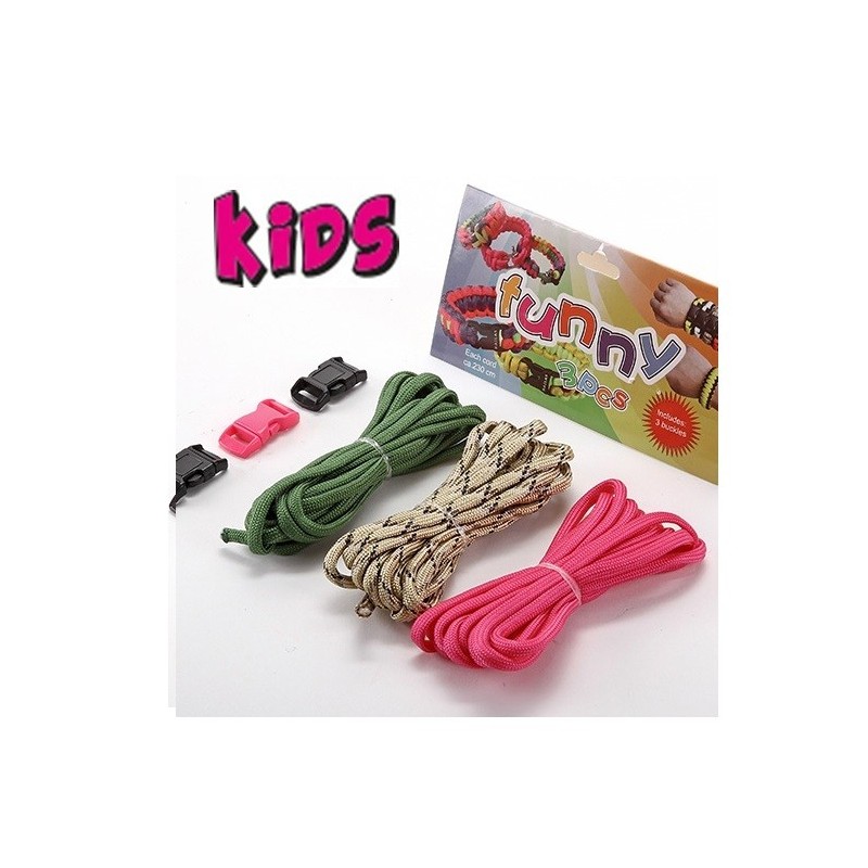 Bracelets Loisir Créatif à composer soi-même kaki fuchsia doré (1910)